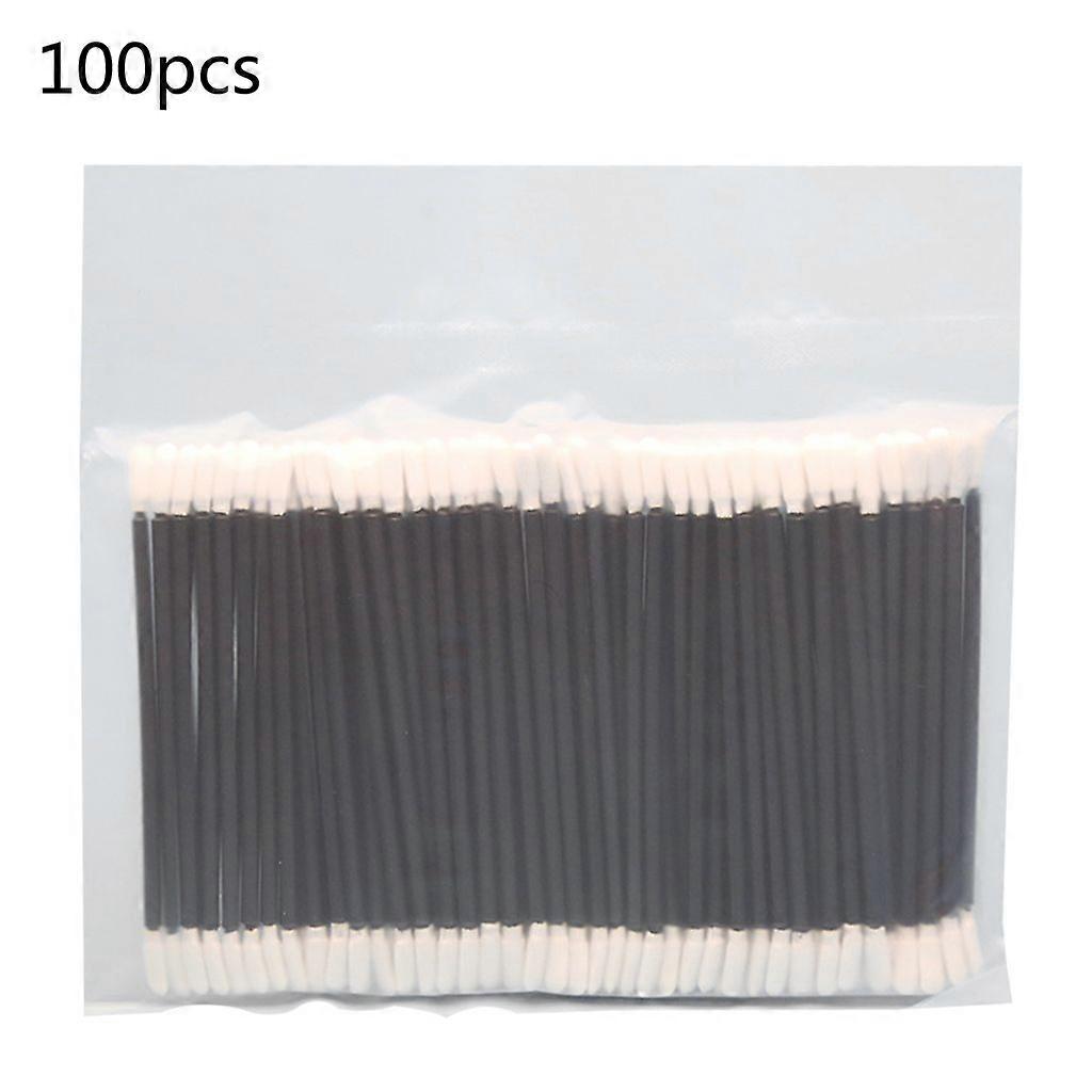 100Pcs Double-Headed Polyester Tips Cleaning Swabs Dust-Free Stick for Printers