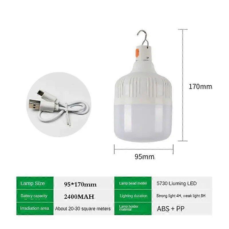 USB Rechargeable LED Emergency Lights House Outdoor Portable Lanterns Emergency Lamp Bulb Battery Lantern BBQ Camping Light