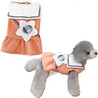 Dog Sweater Dress, Winter Dog Dresses, Puppy Clothes Cold Weather Doggie Coat Warm Pet Outfits Apparel(Red)