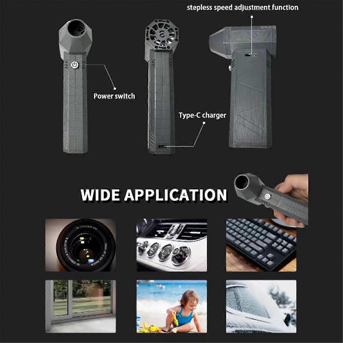 Turbo Fan Violent Fan Handheld Turbo Fan High Power Violent Fan, B