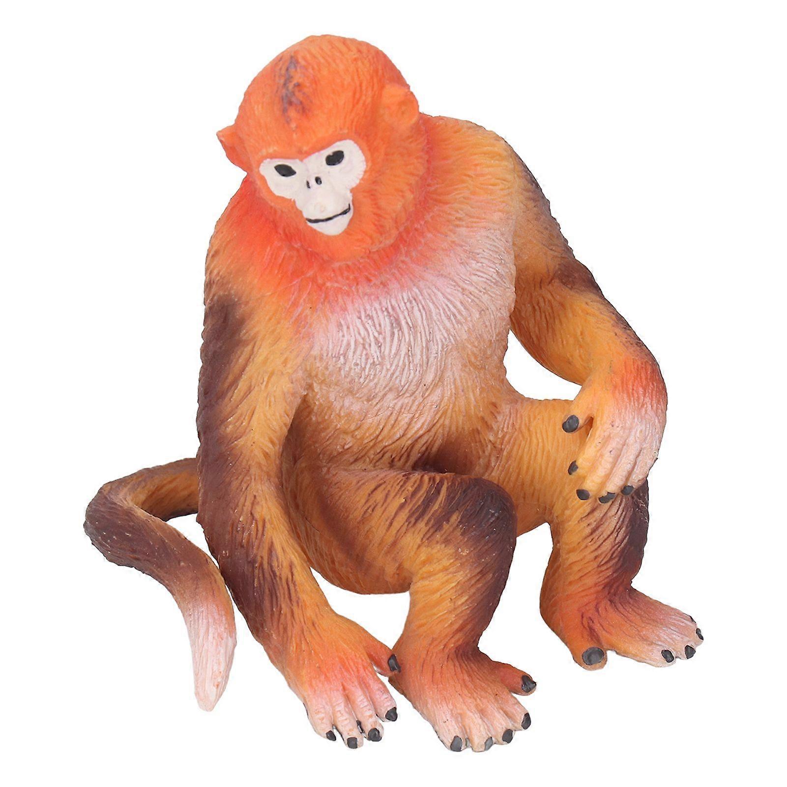 Golden monkey doll plastic simulation golden monkey model children's cognitive ornaments