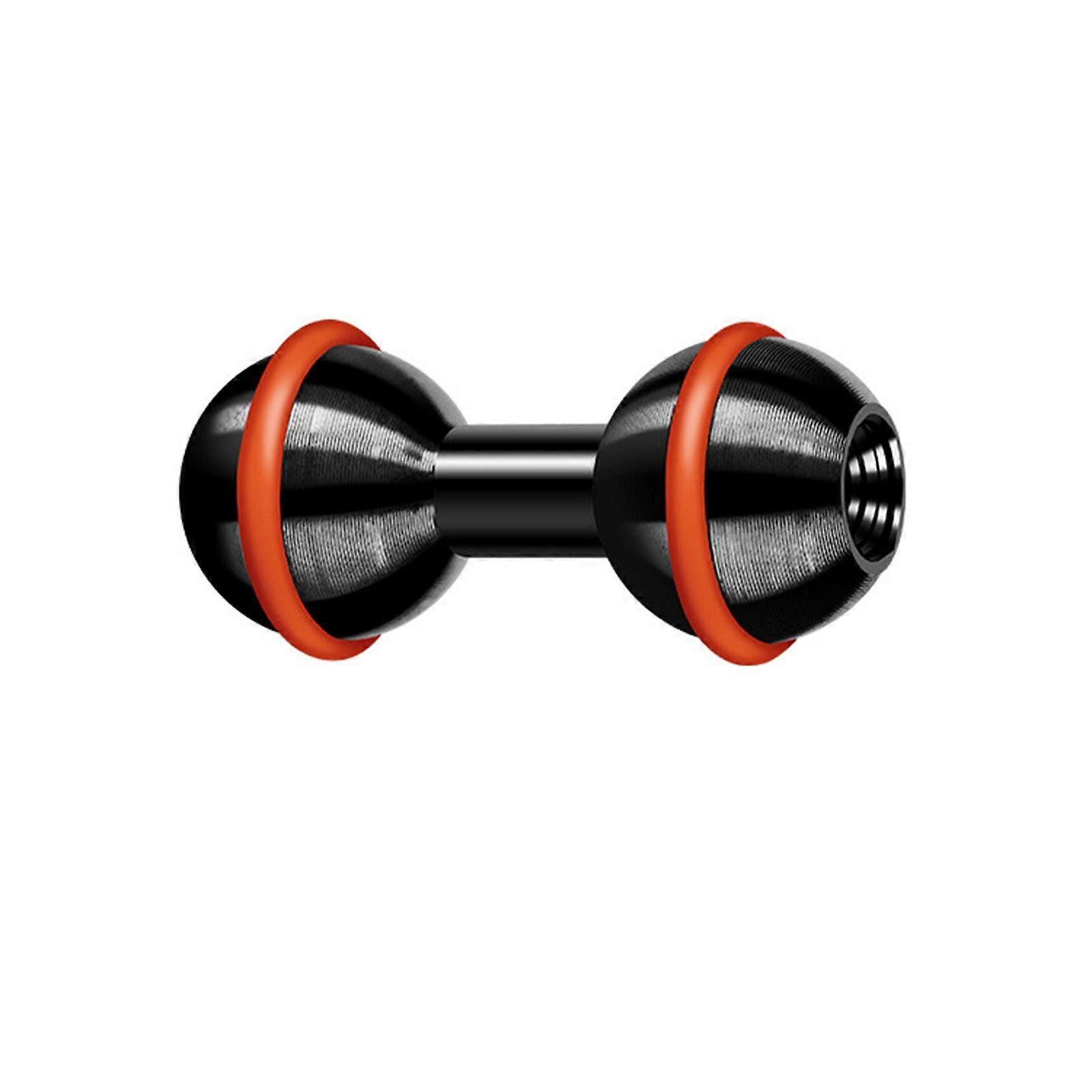 1in Ball Adapter with M6 & 1/4inch Threadeds Pin Aluminium Alloy Fixed Ball Head Mounting Adapter for Action Camera