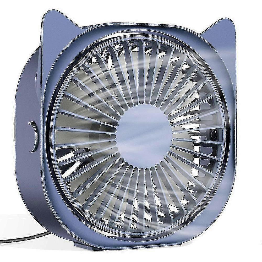 Creative Mini Personal Usb Desktop Cat Ear Fan 3-speed Portable Desktop