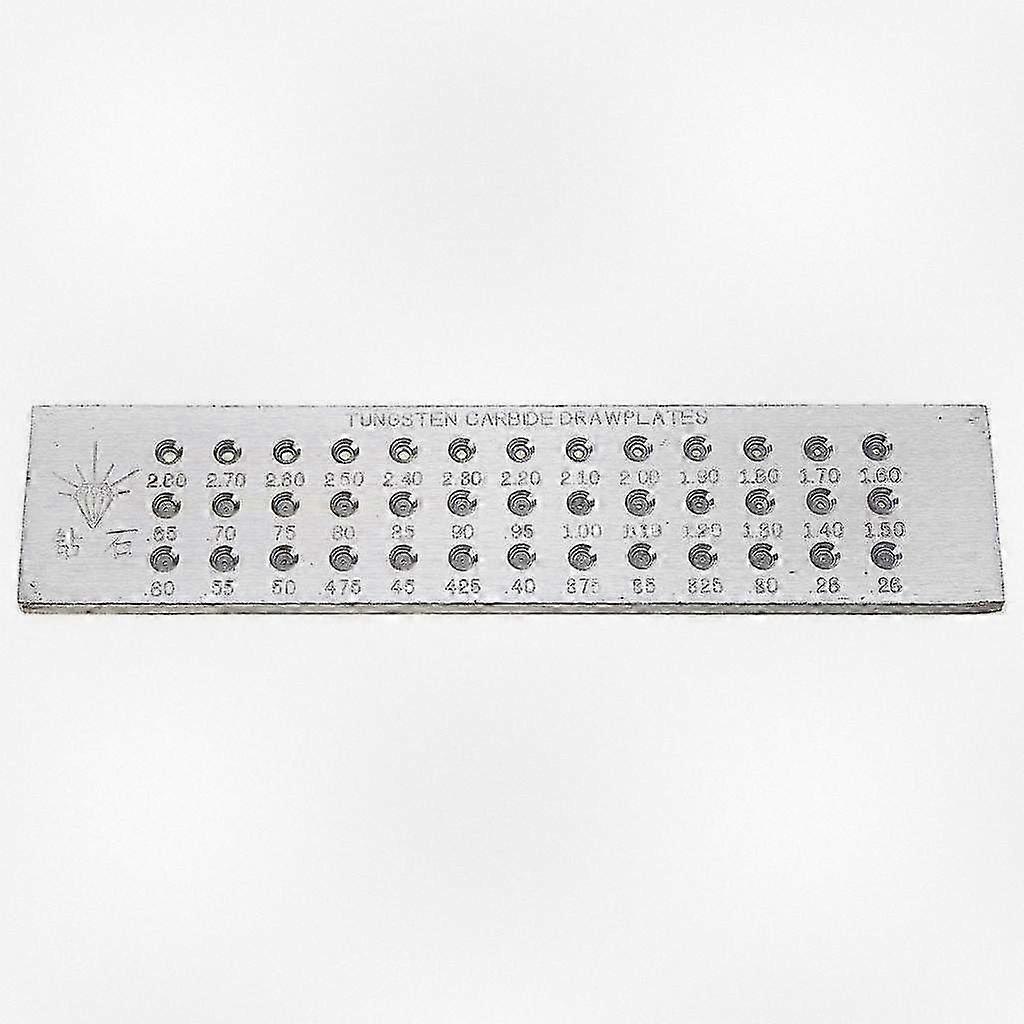 Wire Drawing Plate 0.26-2.8mm Suitable for Jewelry DIY Crafting Portable Tool for Artists and Designers