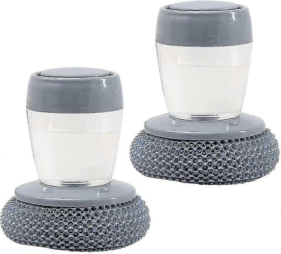 Palm Brush With Soap Dispenser Multi-function Cleaning Brush Dishwashing Multi-function Cleaning