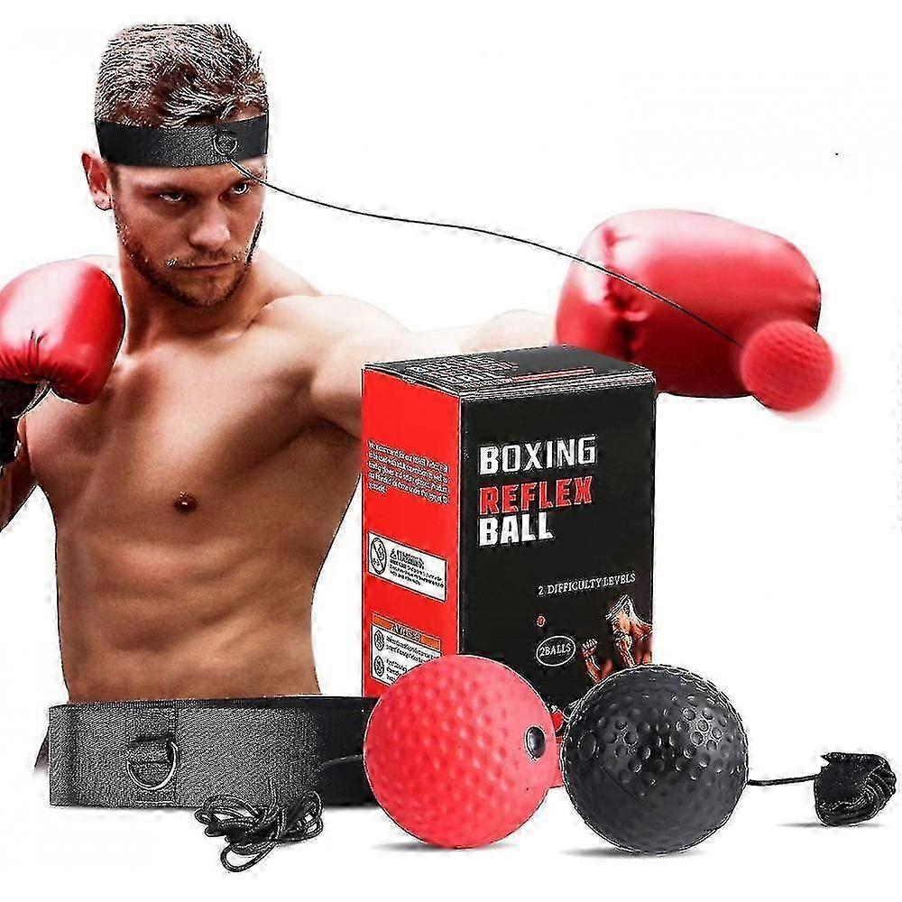 Balles d’entraînement réflexes de boxe, ballon de fitness de vitesse avec bandeau réglable TWG