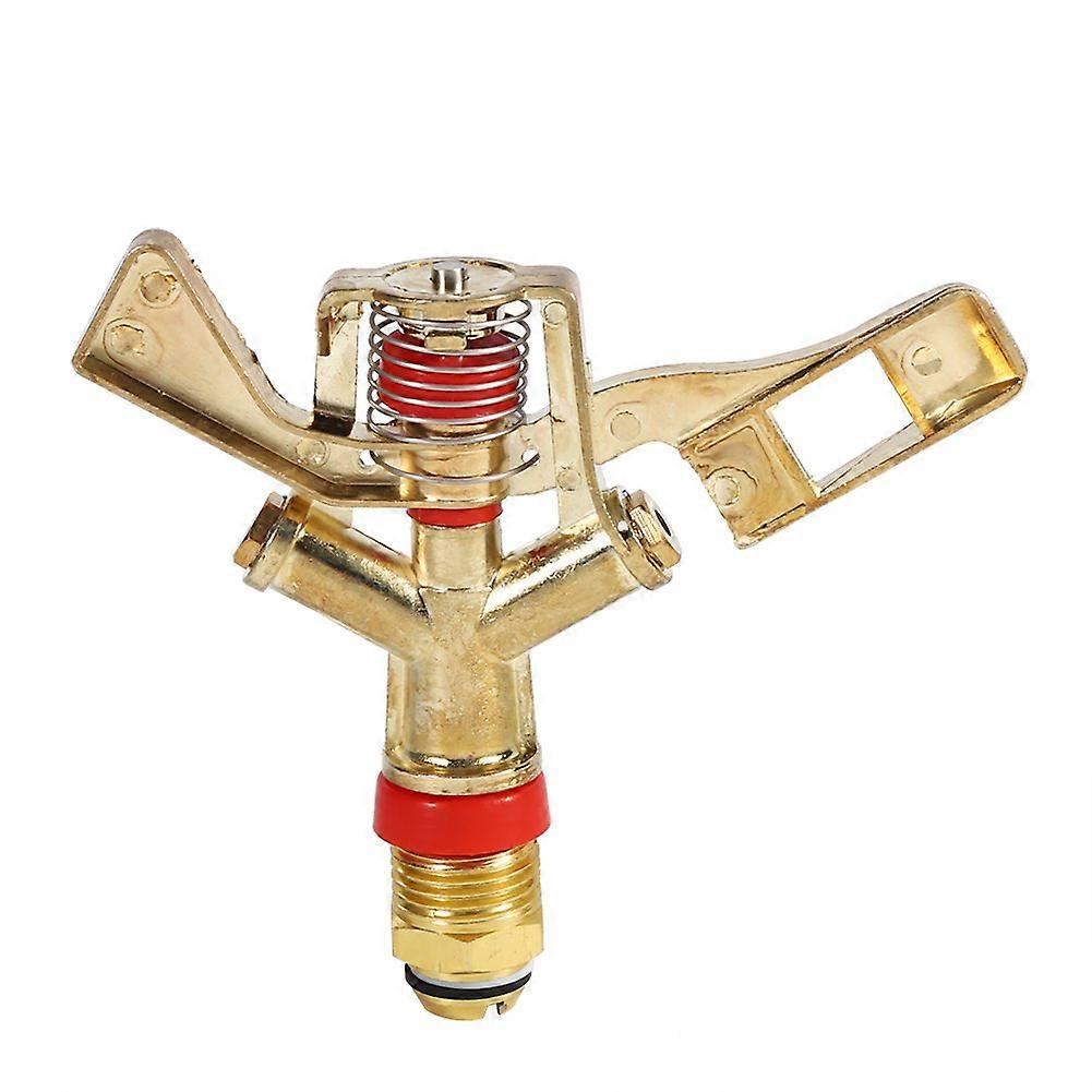 Brass Water Sprinkler with Rotating Rocker Lever Spray Nozzle for Efficient Garden Watering and Water Conservation