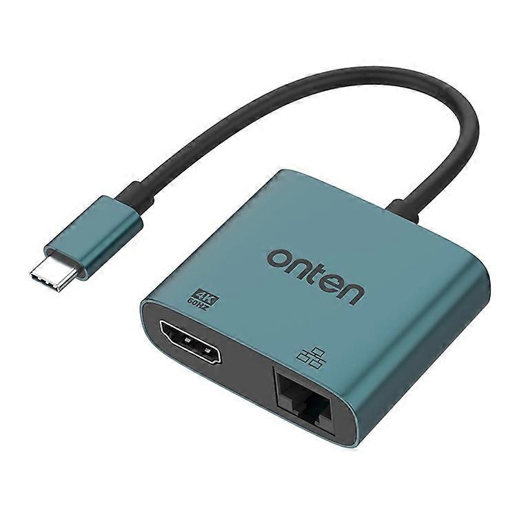 ONTEN UC288 USB-C to HDMI 4K 60Hz HD Video Converter with Ethernet Port