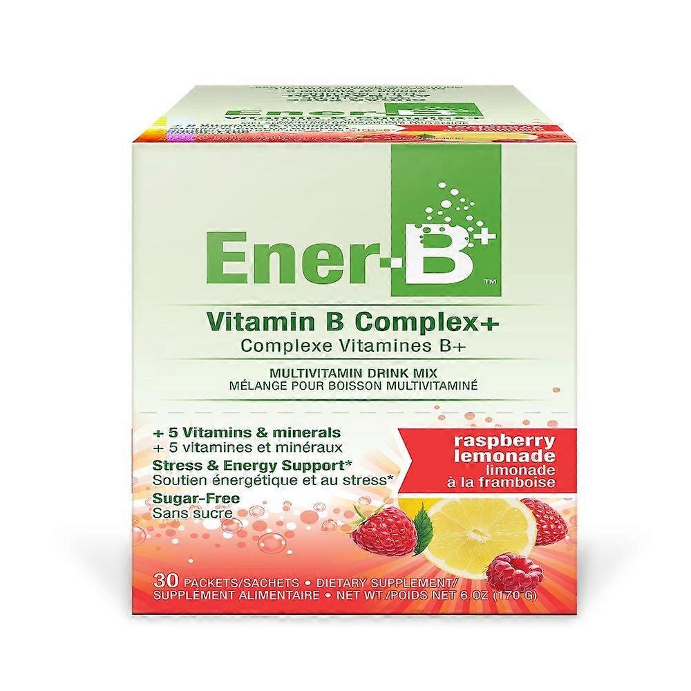 Ener-C Ener-B Vitamin B Complex+ Raspberry Lemonade 30 Sachets