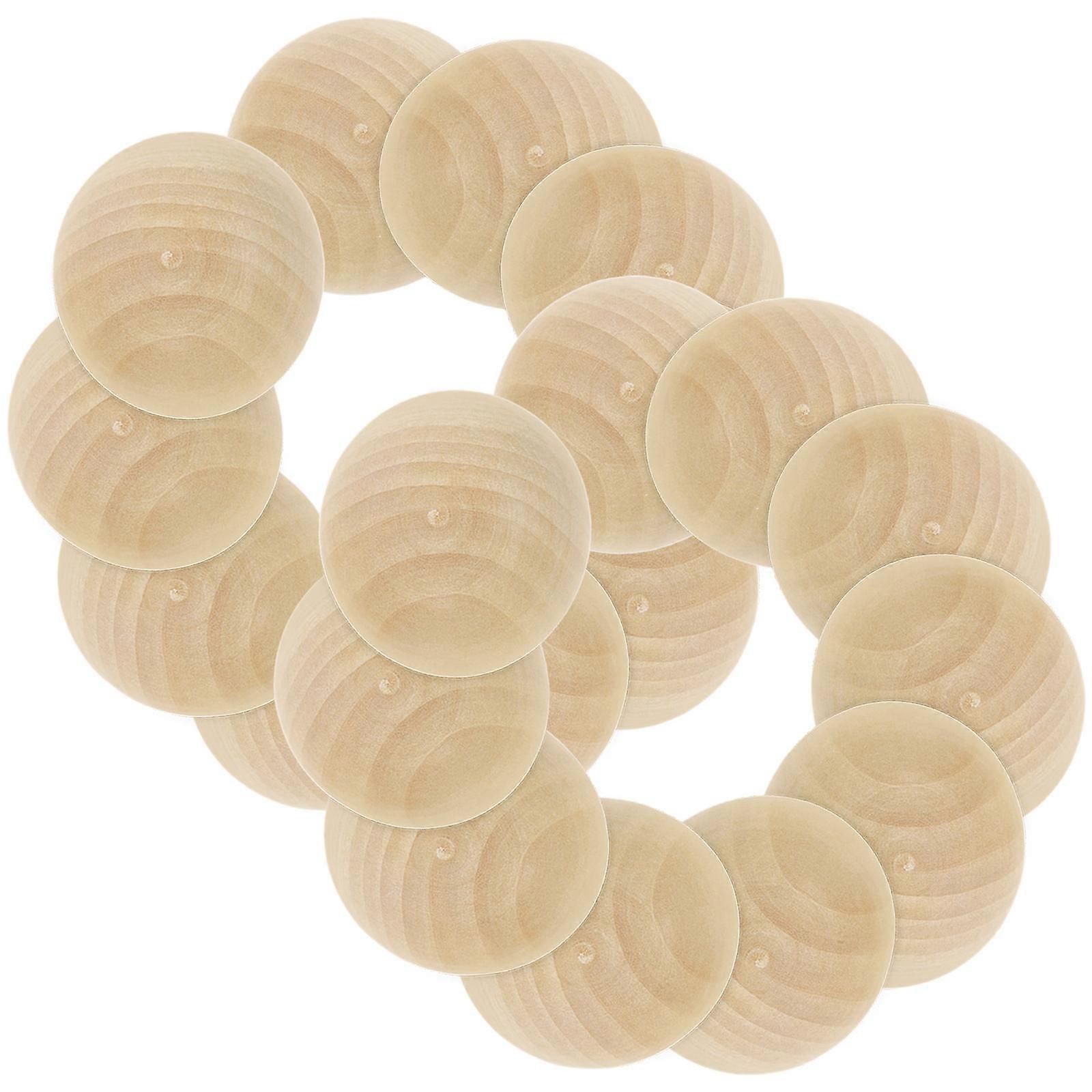 Wooden Hemispheres for DIY Crafts, Perfect Addition to Your Artistic Toolkit