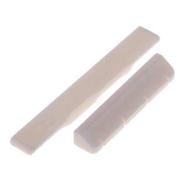 2x Set Ukulele Slotted Nut Nut Buffalo Bone for 4 String Uku Uke