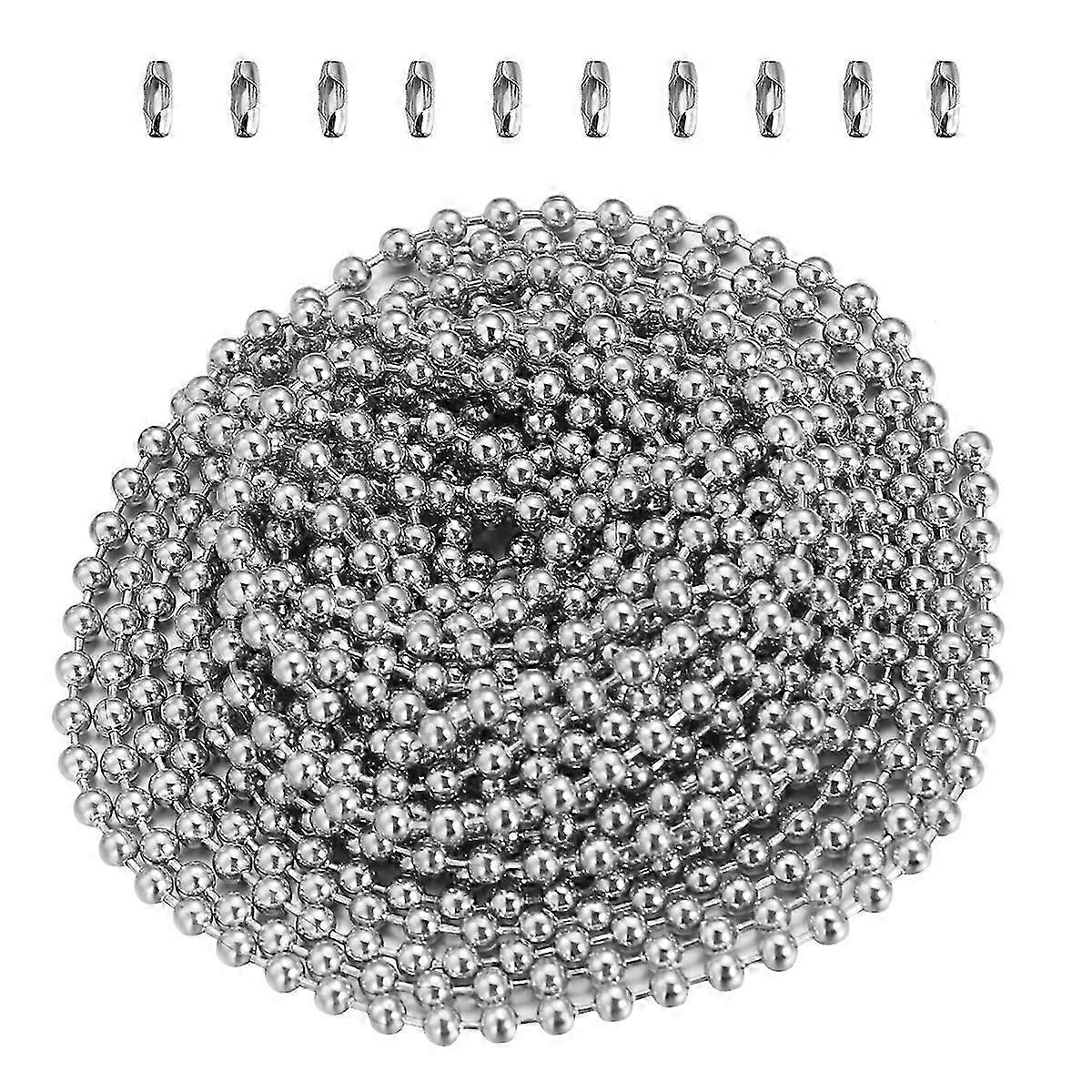 Rullende persienner Vinduer Takvifte Pull Chain Rustfritt stål Ball Chain Chain Connector Kobber Ball Chain