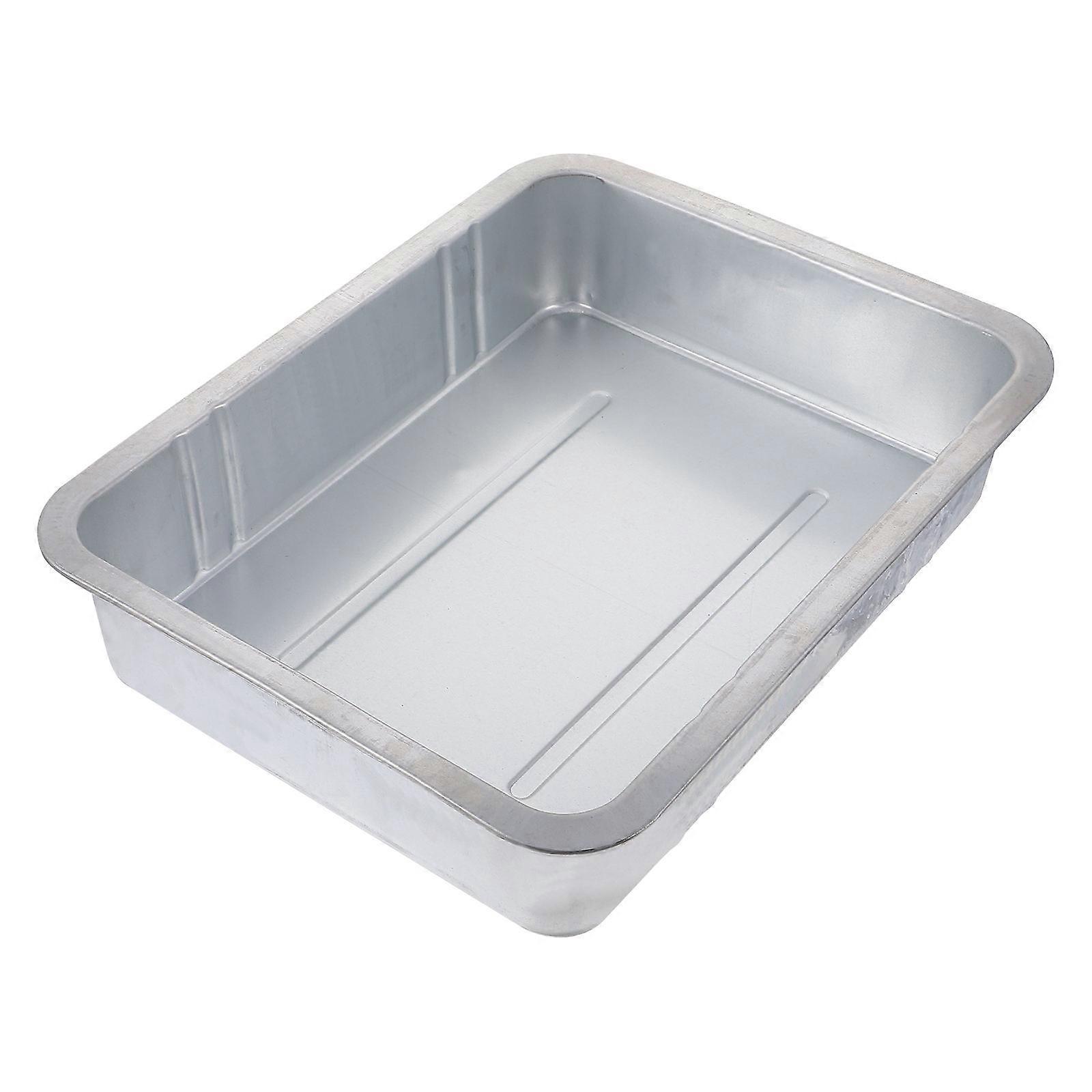 1pc Steel Oil Drain Pan Waste Engine Oil Collector Tank Drip Tray