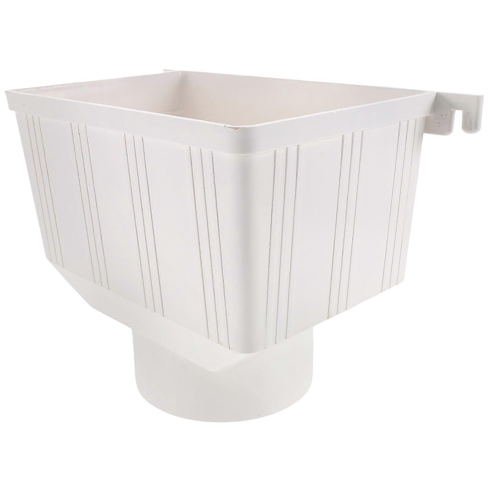 Downspout Adapter Rainwater Funnel Drain Connector for Gutter Systems Easy Installation Durable Clog Prevention Rainwater Collection