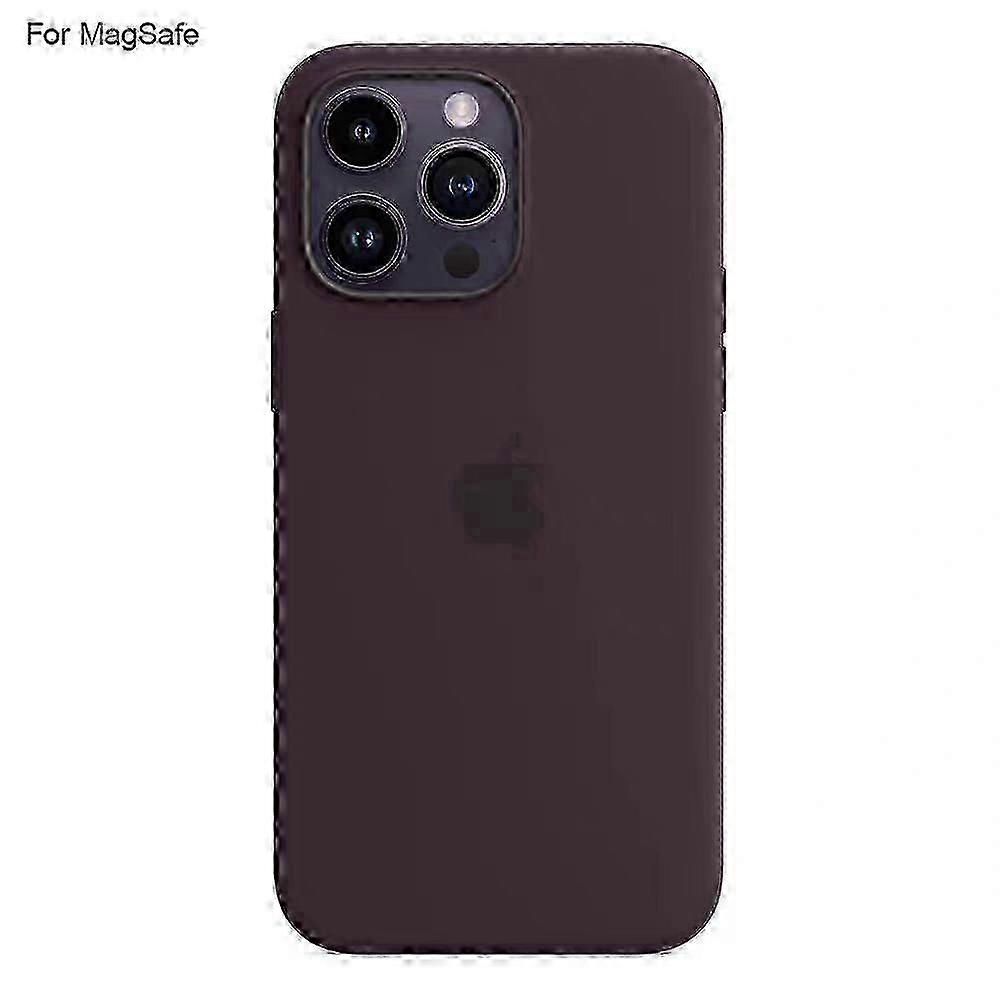 Capa protetora de silicone líquido compatível com MagSafe para iPhone 15 Pro, capa com toque suave e alinhamento magnético