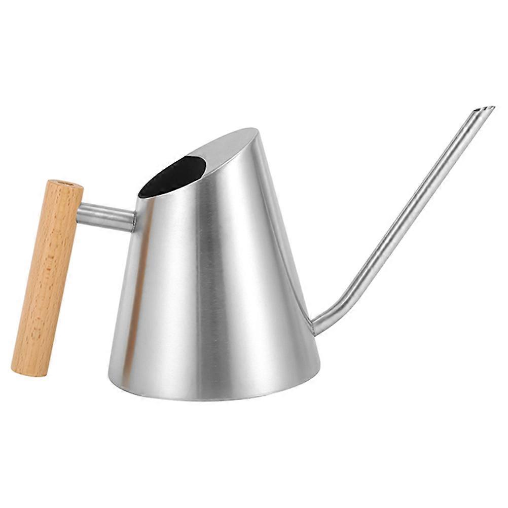 Small Watering Can Indoor Plants With Long Spout For Houseplants Silver 29X14.7CM Capacity 900ml Premium Design Garden Watering 1Pack