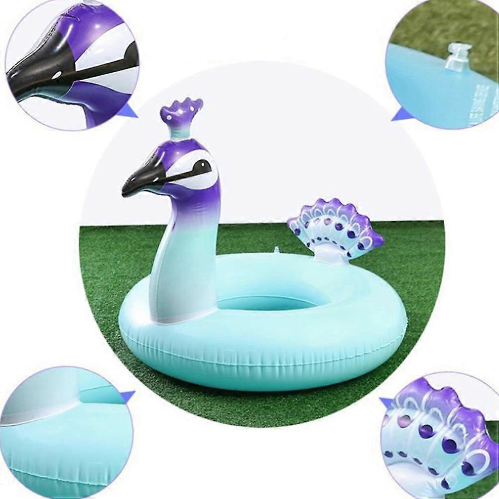 Inflatable Swimming Rings Water Toy Floating Swim Accessory For Summer Activities 90x30x2cm Blue 1Pack