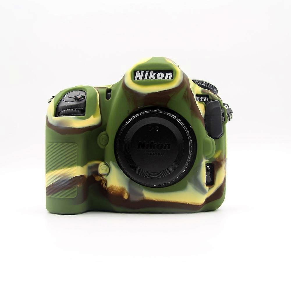Étui de protection en silicone souple o2h pour appareil photo reflex numérique Nikon D850 V0K - Camouflage