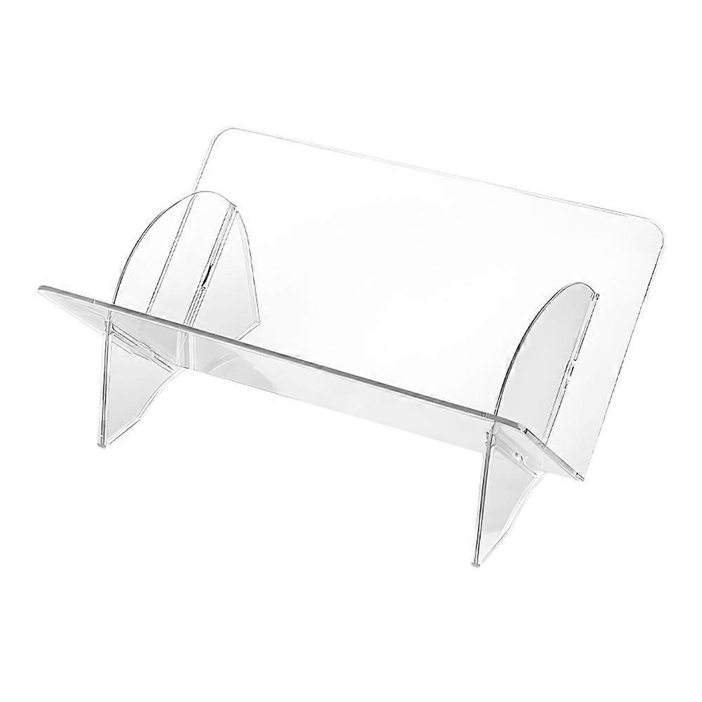 Clear Modern Desktop Bookshelf Organizer Rack for Desk, Detachable Design for Quick and Easy Setup
