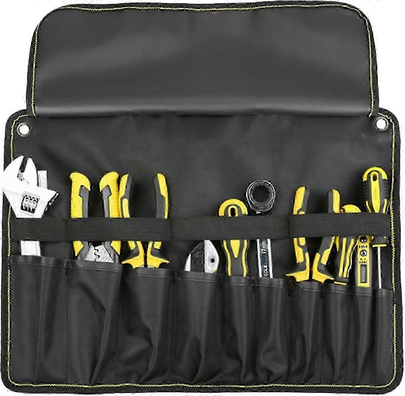 Tool Roll Bag,Chisel Screwdriver Roll Tool Bag Pouch Organizers for Plumbers,Painters,Garden,Electricians