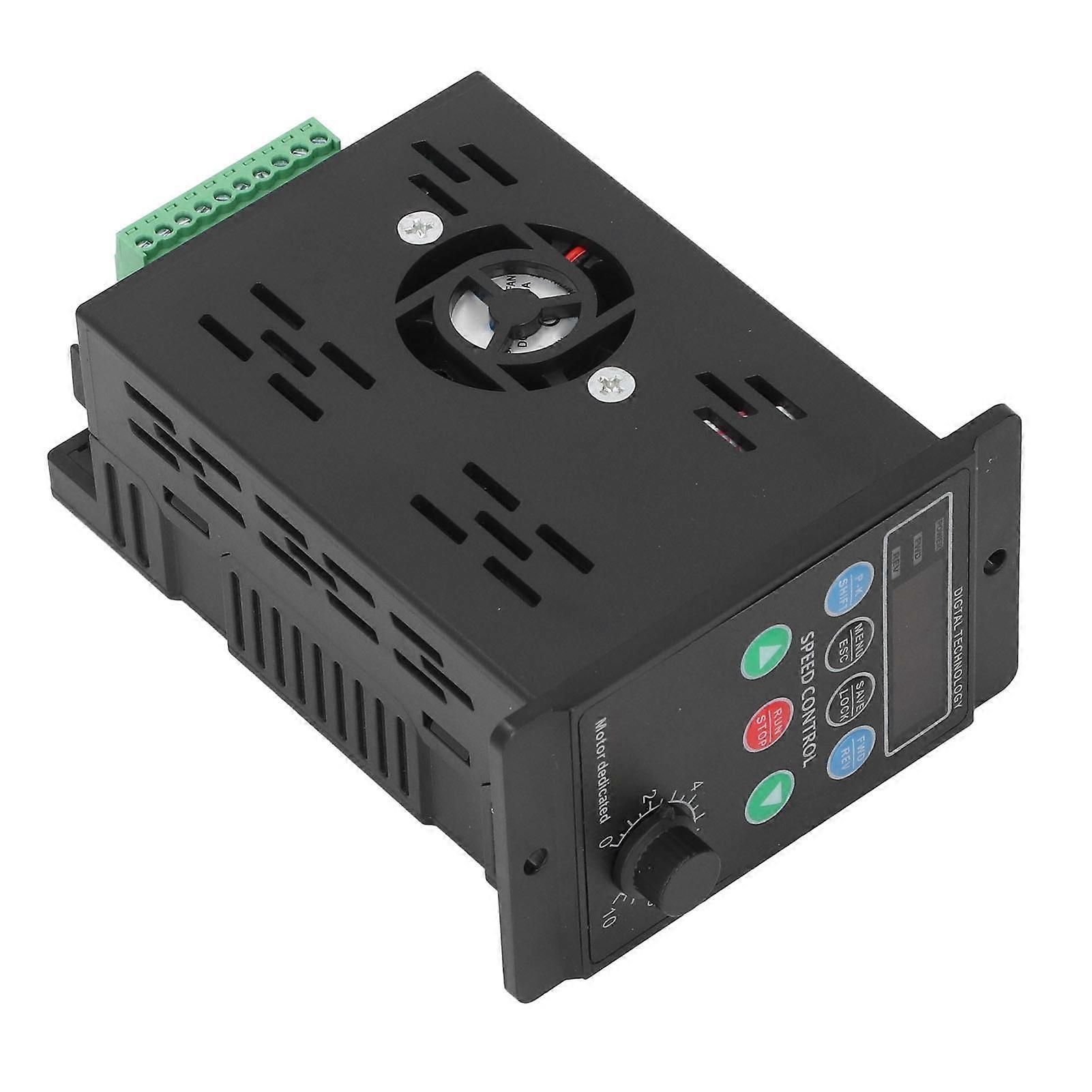 Variable Frequency Drive Remote Control Inverter Converter for Fan Motor Pump 1PH 176-264V Input 3PH 0-220V 1.1KW Output 