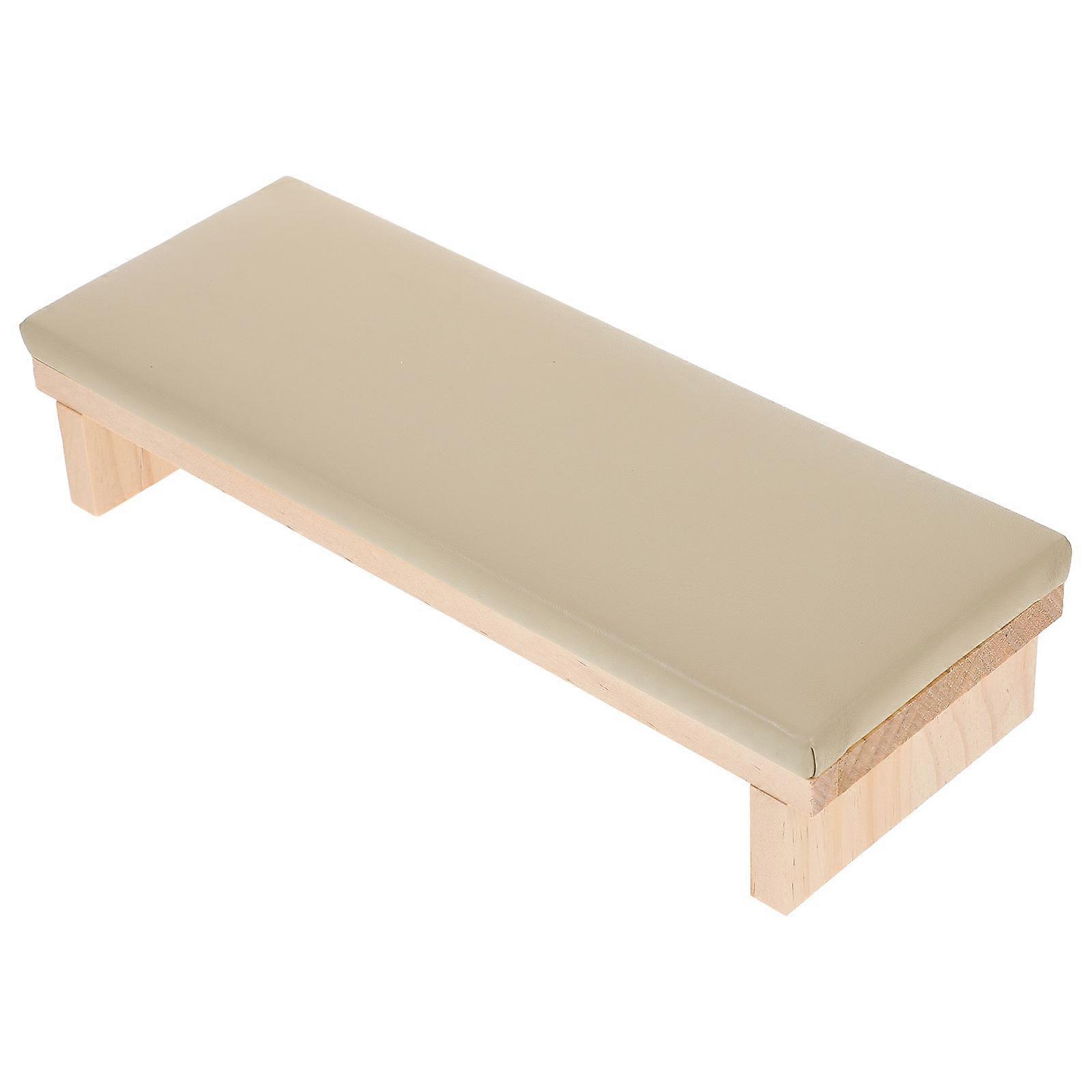 Nail Arm Rest Hand Cushion Grey Rectangular Luxury Design for Nail Salon Support Wrist or Hand 1Pack
