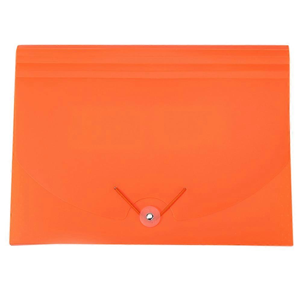Office File Folder PP Material Document Organizer for Office Use Orange 1Pack