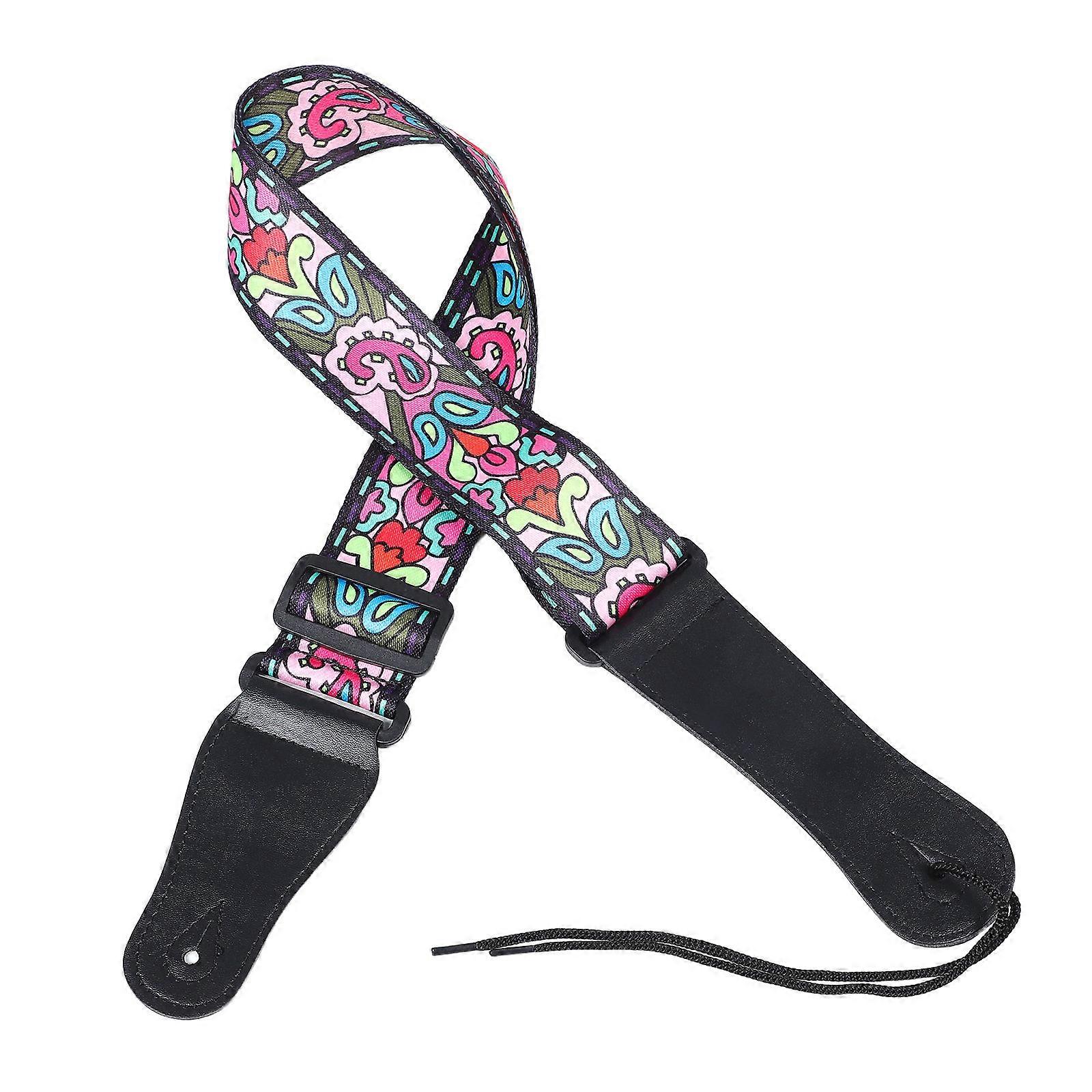Adjustable Polyester Guitar Strap for Acoustic and Electric Guitars – Comfortable, Durable Design with Multi Instrument Compatibility for Musicians