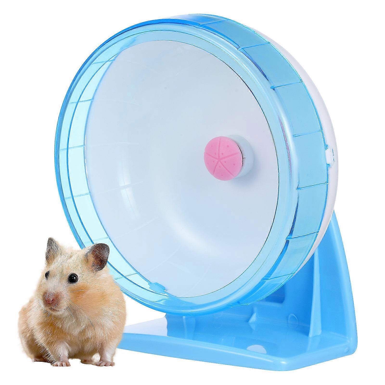 Quiet Hamster Wheel with Stable Base – Durable Plastic Exercise Spinner for Small Pets Including Hamsters, Mice, and Gerbils for Stress Relief and