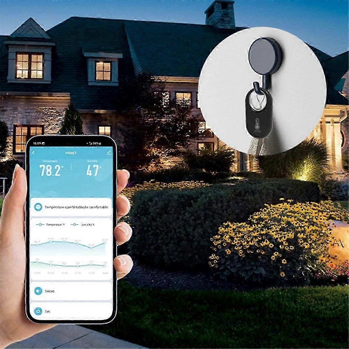 Tuya Temperature and Humidity Sensor Wireless Tuya Zigbee Temperature and Humidity Meter Home Smart