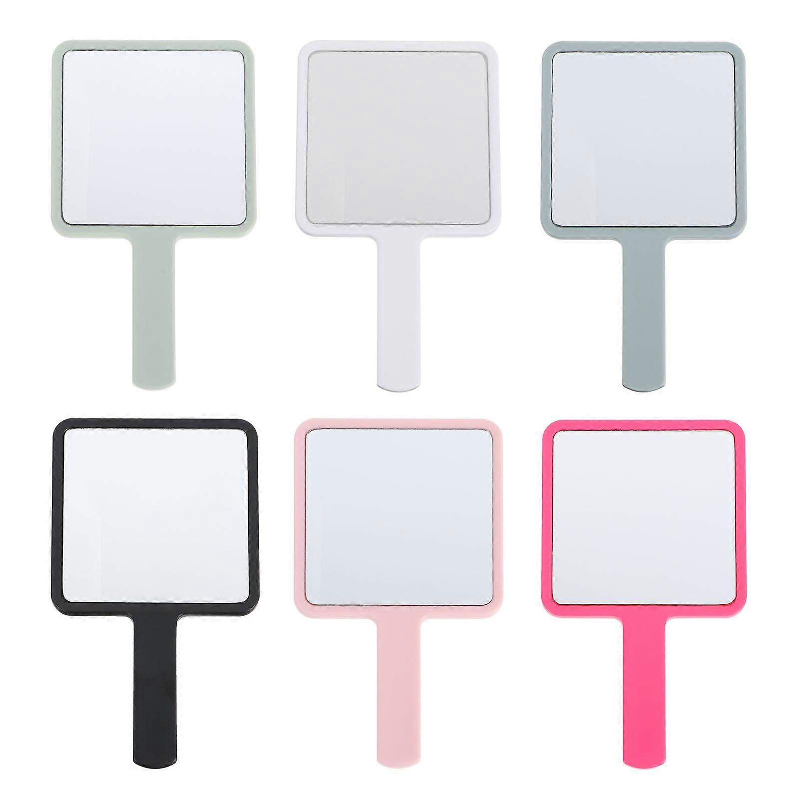 Compact Hand Mirror For Makeup Camping Slim And Elegant Design 6Pack