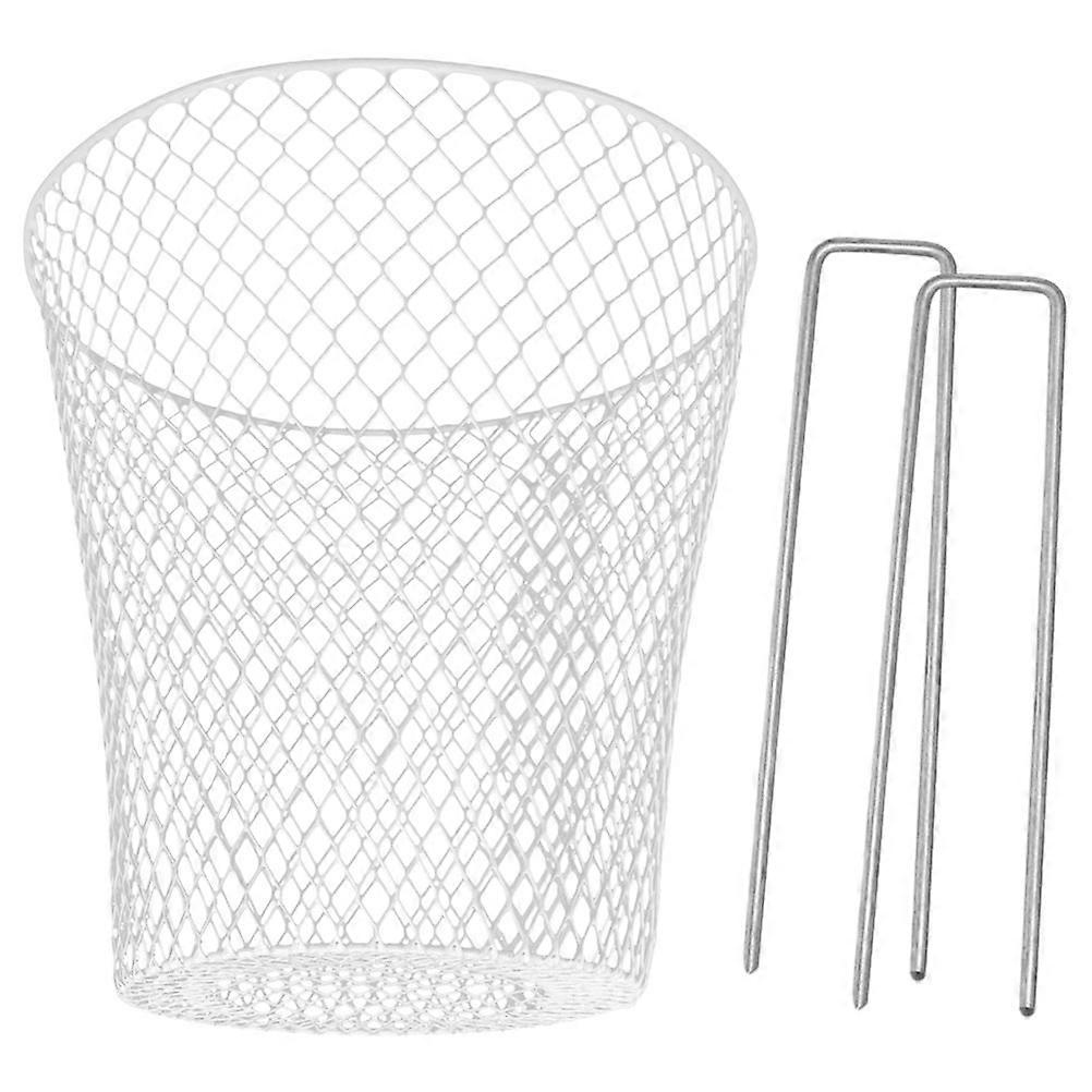 Plant Protectors From Animals Heavy-Duty Iron Cage Multi-Use Garden Cloche with Ground Stakes for Nursery 23.00X23.00X23.00CM 1 Set