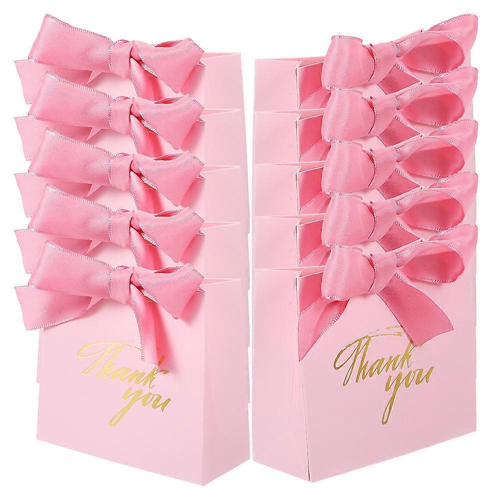 20pcs Paper Candy Bags with Ribbons – Versatile Treat Boxes for Birthdays, Showers & Parties – Reusable & Compact Design for Easy Storage & Gifting