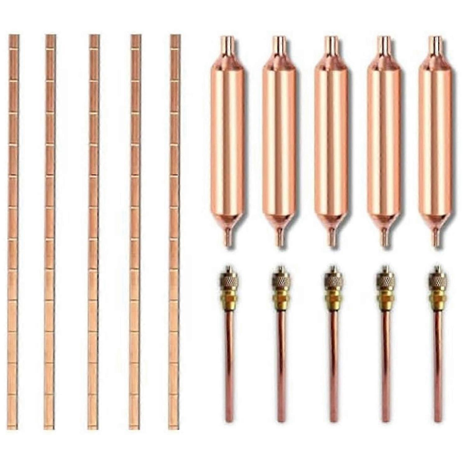 Filter Dryer for Refrigeration,15pc Air Conditioner Repair Tool,Refrigerator Filter Dryer Access Val