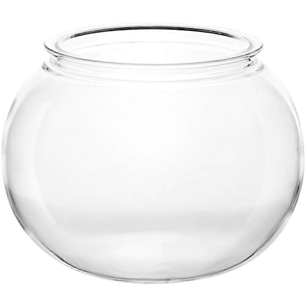 Fish Bowl Plastic Desktop Small Aquarium Tank Clear Design For Home Decoration Spherical Shape 1Pack