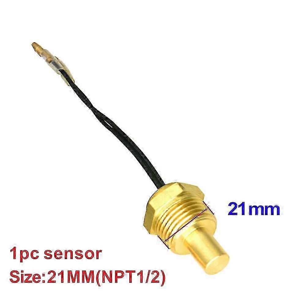 2 in 1 Runde 12 V 24 V LED Digital Auto LKW Wassertemperaturanzeige Temperatursensor Temperatura Motor + Voltmeter Voltspannungsmesser