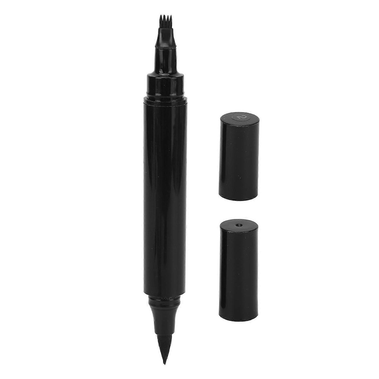 2025 Latest Model 2 in 1 Men Beard Pencil Filler 4 Tip Fork Sweat Proof Long L...