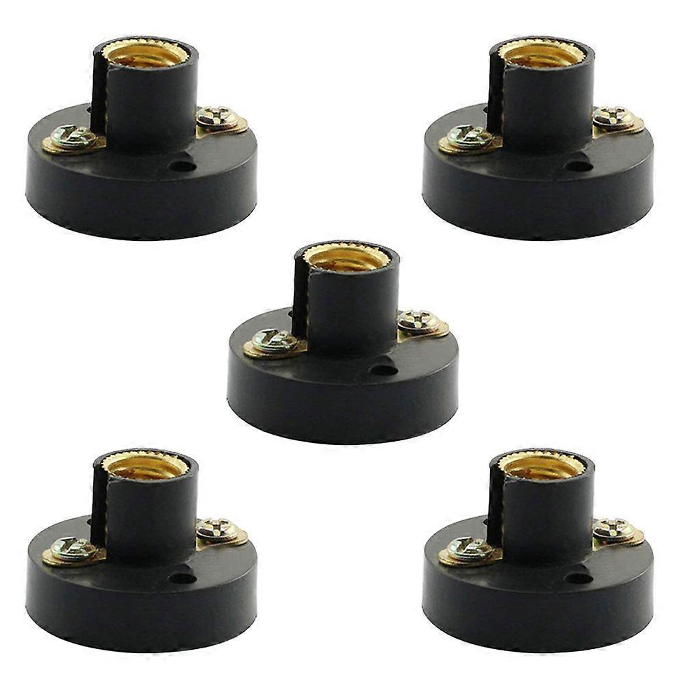 5pcs Physics E10 Screw Lamp Holder Plastic Lamp Base Electricity Teaching Aids