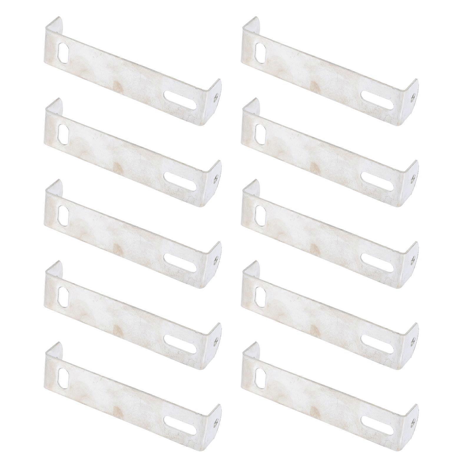 Ceiling Light Mounting Plate Light Fixture Mounting Bracket Ceiling Lamp Support Silver 8.00X1.70X1.50CM Rectangular European Style 10Pcs