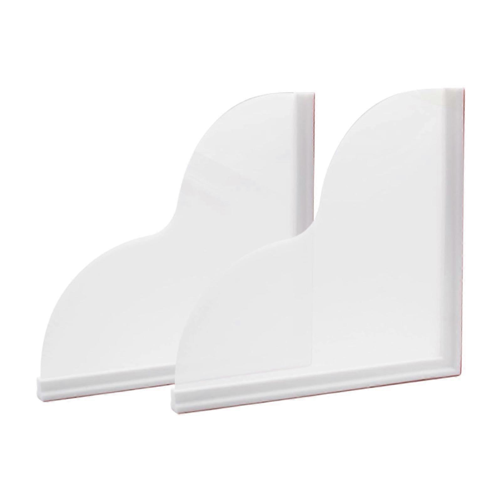 Water Splash Guard Base 2-Pack Waterproof Bathroom Accessories for Shower and Bathtub Use, Multi-Purpose Design