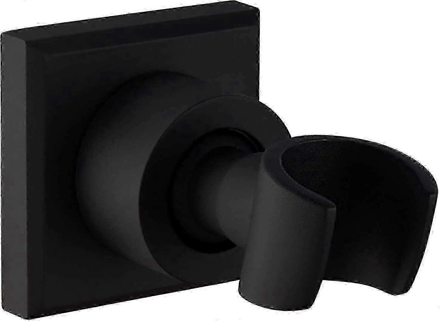 Stainless Steel Wall Mounted Shower Head Holder for Black Handheld Shower with Adjustable Bracket