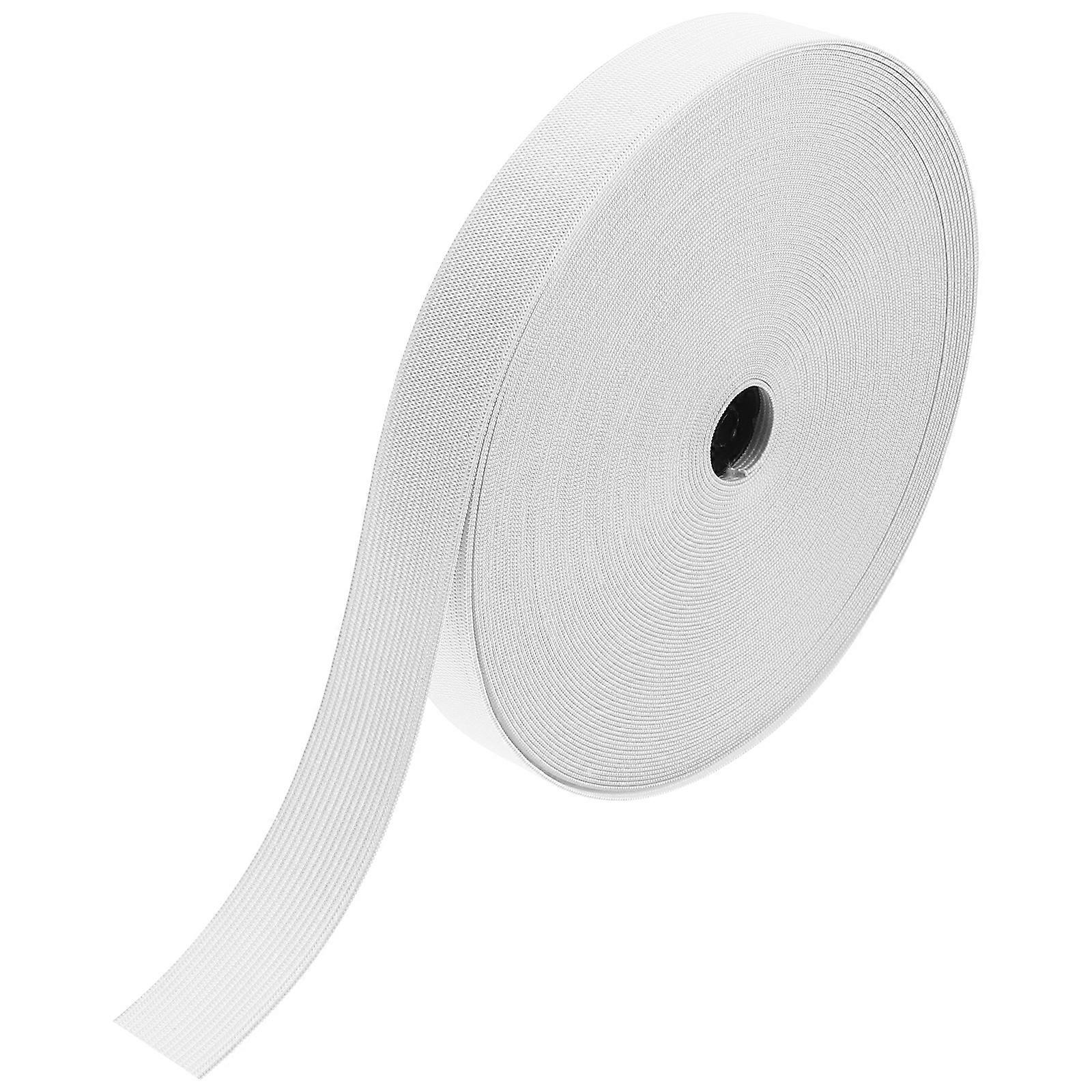 High Elasticity Braided Flat Elastic Band Roll for DIY Crafts, Costumes & Clothing – Durable Sewing Strap for Reliable Use