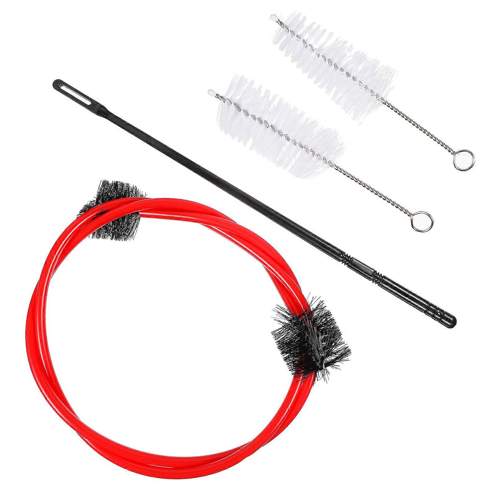 4pcs Cornet Brush Cleaning Kit Durable & Lightweight Mouthpiece Maintenance Tools for Trumpet and Flute Care, Tear Resistant Design for Instrument