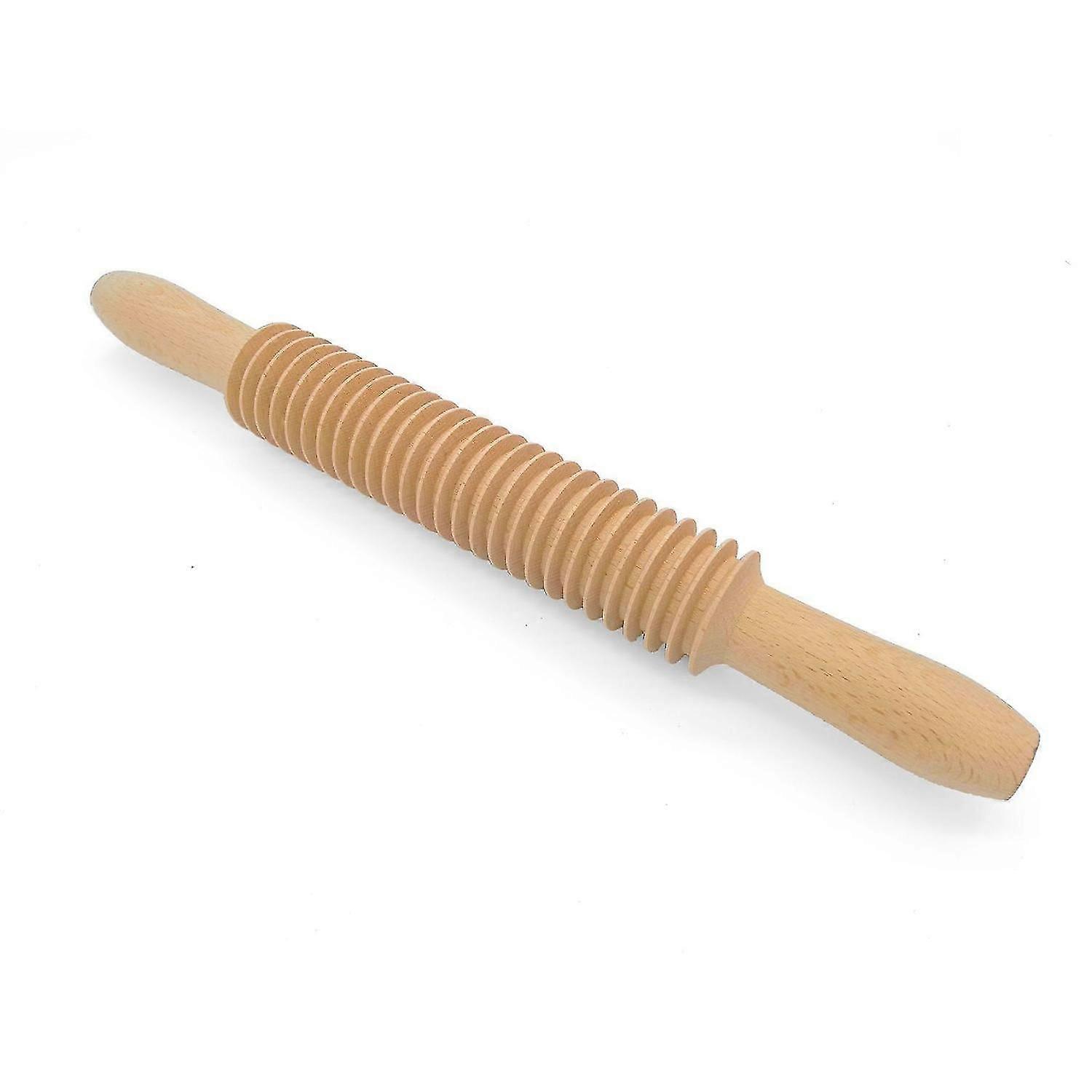 Mattarello a 1 sezione, facciale, mattarello filettato, spaghetti bar, faccia, barra modello, faggio