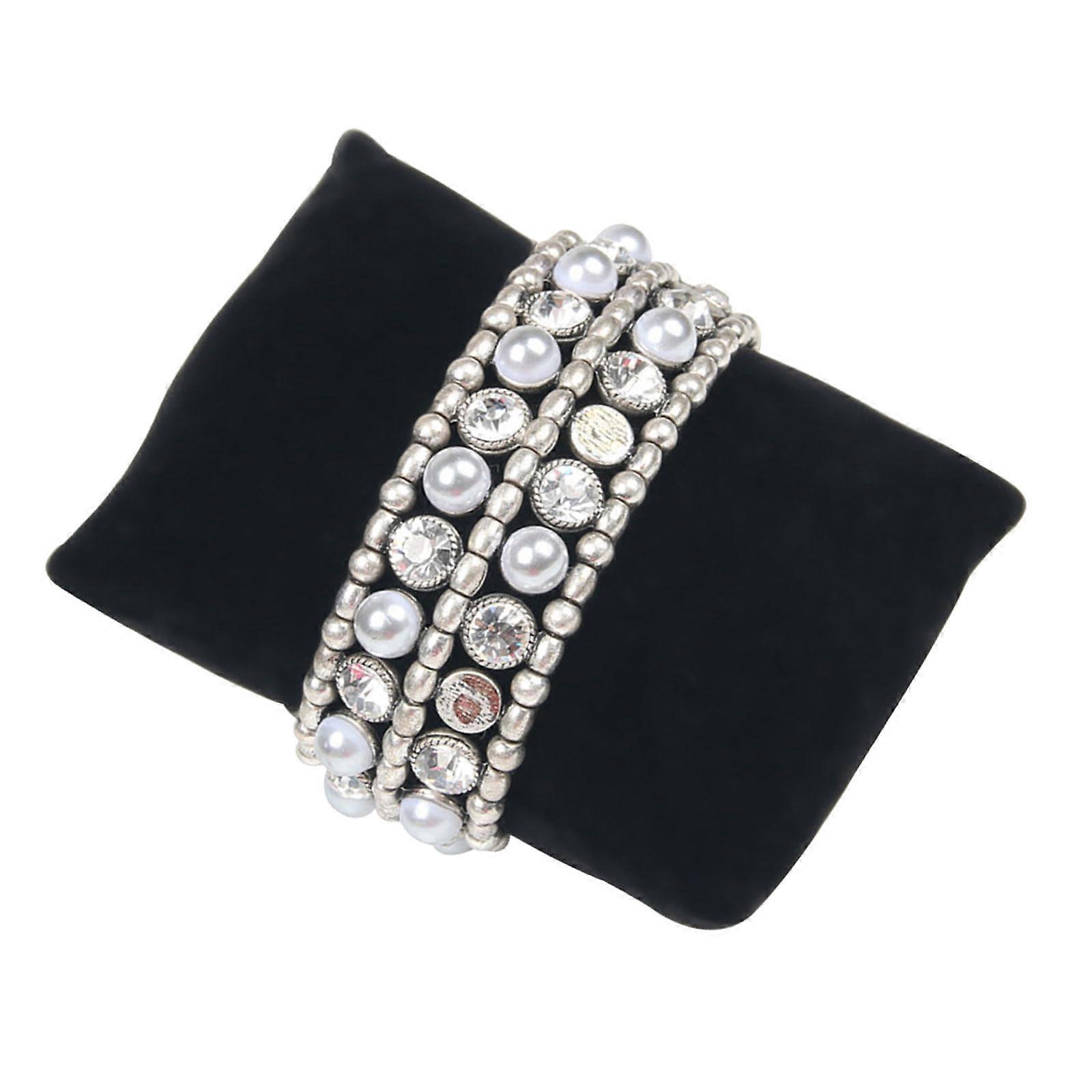 Flannel Jewelry Pillow Portable Wrist Organizer for Travel, Multifunctional Soft Flannel Jewelry Holder in Gray