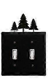 Pine Trees - Double Switch Plate Cover