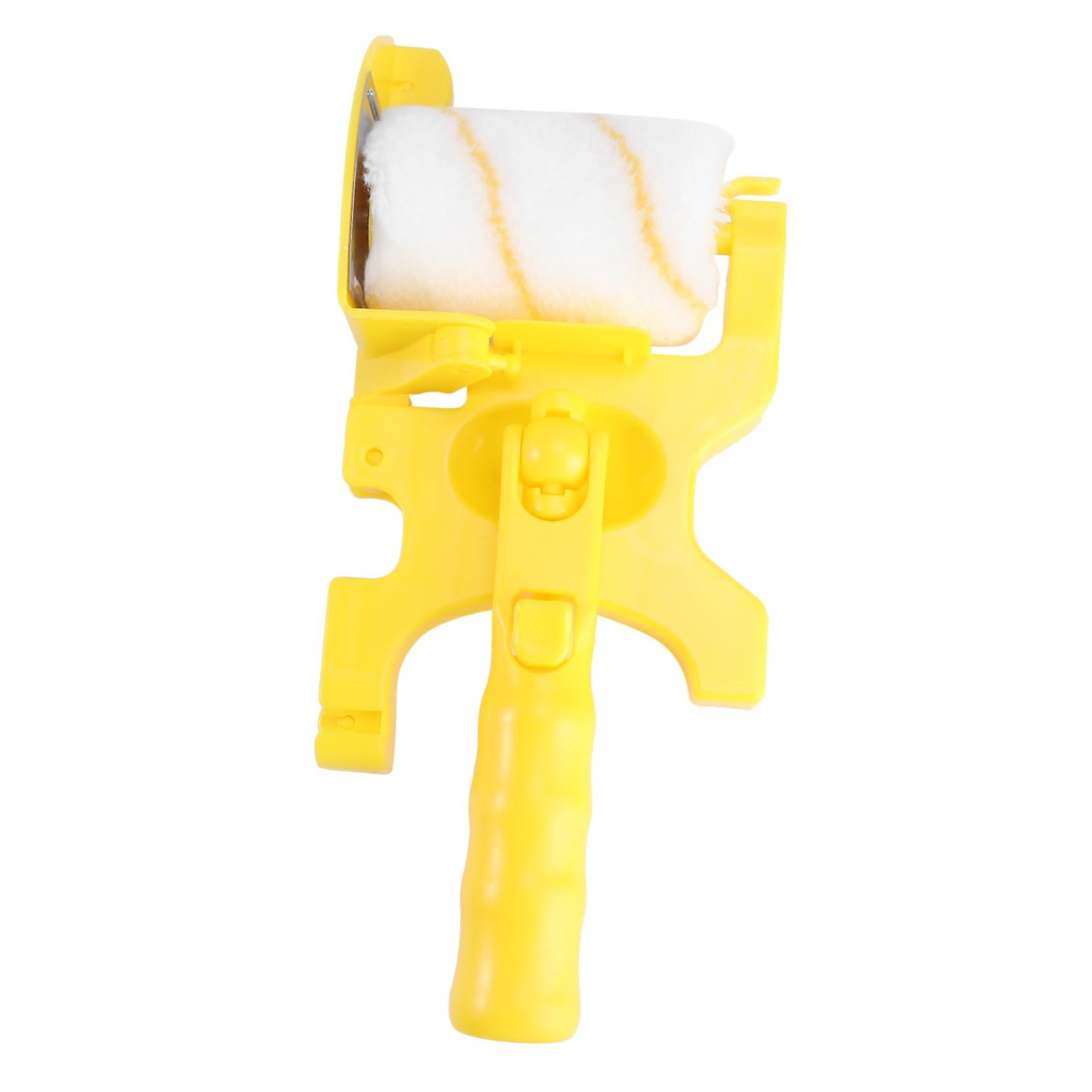 Roller Brush Paint Edge Cutter Tool, Yellow Fibre Cleaner for Paint Rollers, Wall Trimmer for Smooth Edges