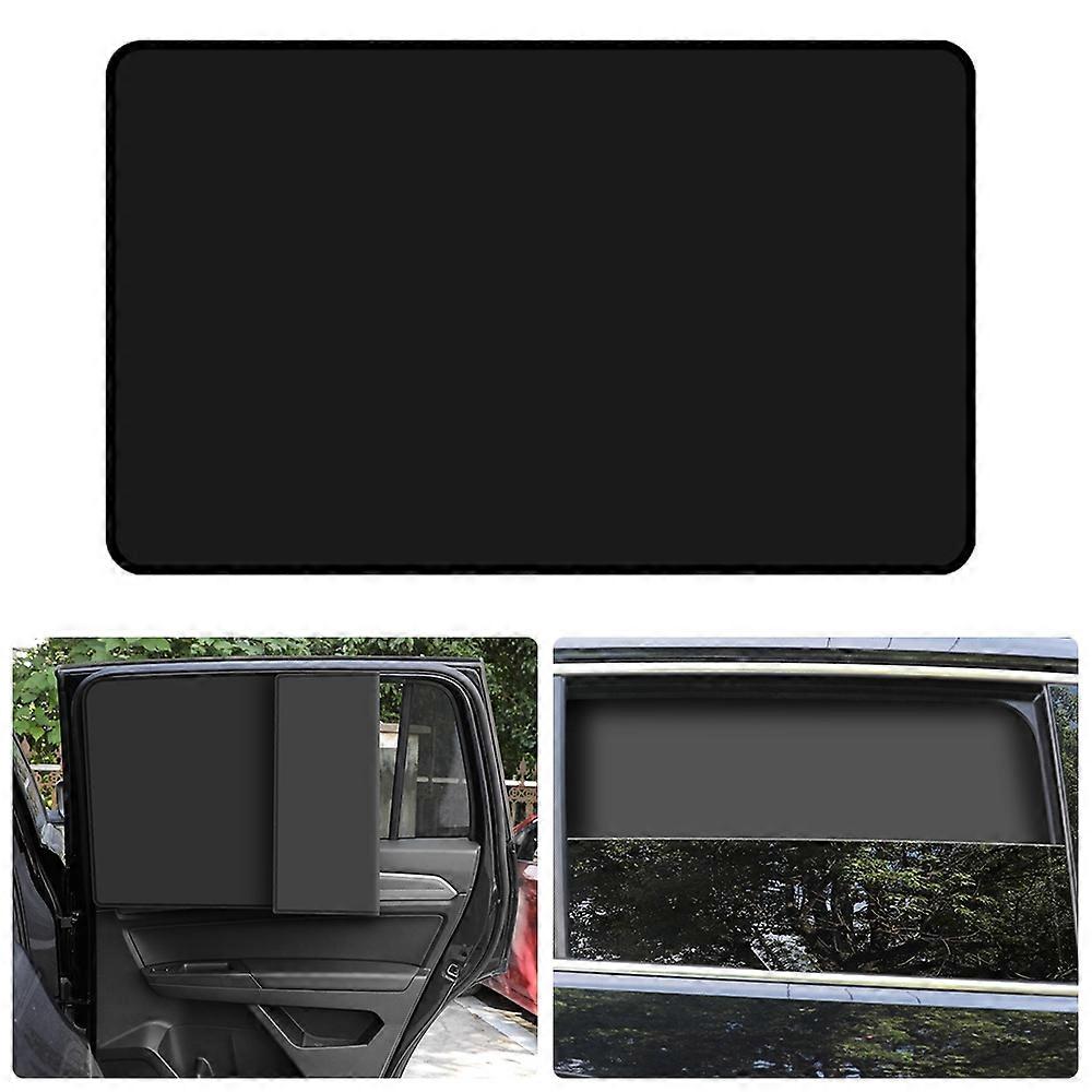Magnetic Car Rear Side Window Sun Shade UV Protection Square Polyester Side Window Curtain Shield, 7