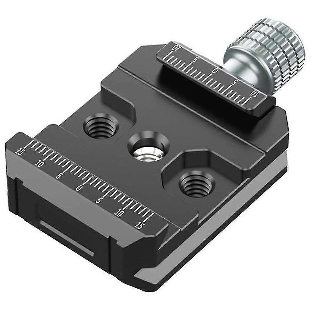 Universal clamp with 3/8 and 1/4 screw quick release plate