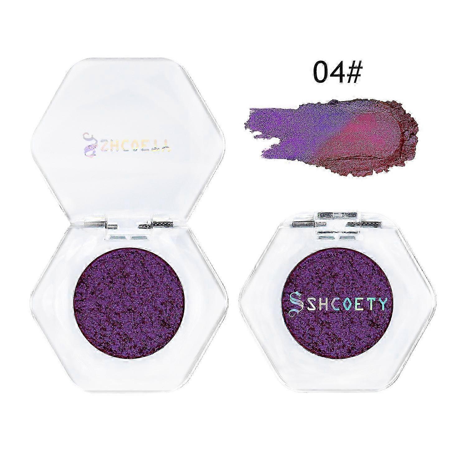 Meerjungfrau Schillernde Lidschattenpalette Helles Lila Smaragd Glitzer Lidschatten, Glitzer Diamant Highlighter Make-up Lidschatten